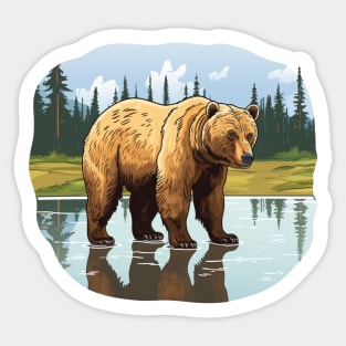 Bear Grazer Sticker